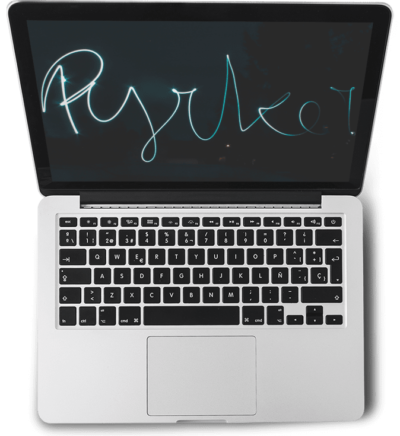Mockup of a Macbook with Pyrker.com Mockup of a Macbook with Pyrker.com